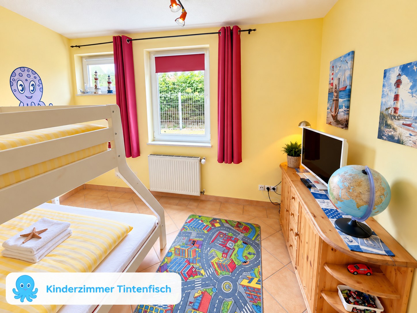 Kinderzimmer 2 · Ferienwohnung Tintenfisch